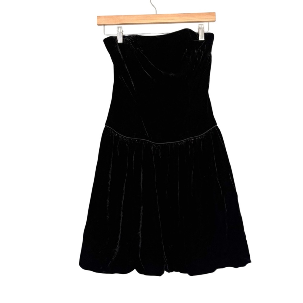 A. J. Bari Size 6 Vintage Velour Mini Dress Preppy Old Money Classic Formal